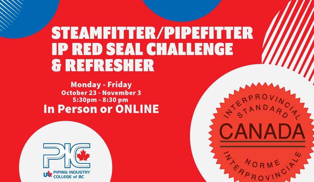 STEAMFITTER & PIPEFITTER IP RED SEAL CHALLENGE AND REFRESHER FALL 2023